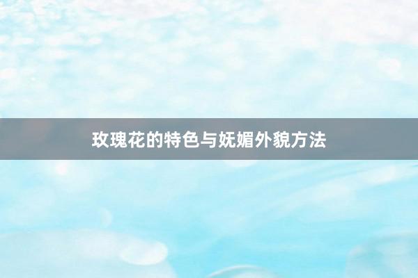 玫瑰花的特色与妩媚外貌方法